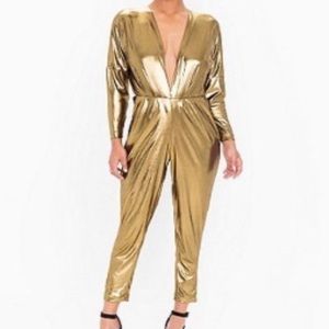American Apparel Gold Jumpsuit